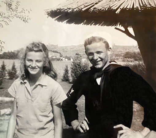 Jack Earl Clough and his cousin Chloe