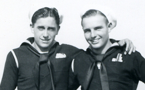 Charles Logan Eagleton (right) and buddy