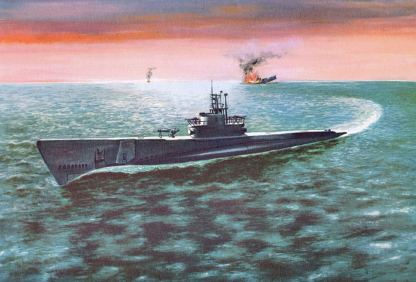 USS Fkasher (SS-249) print