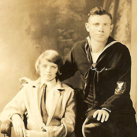 Ray Amos Freeman and his wife, Lois