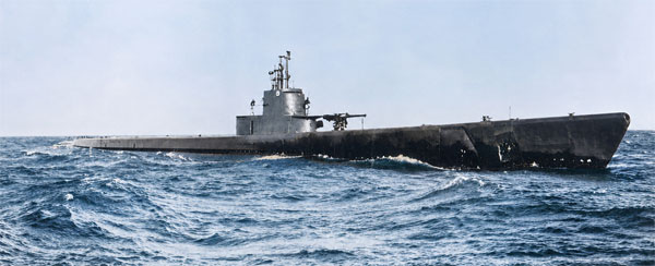USS Golet (colorized)