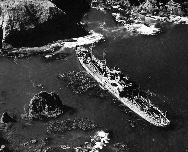 Kano Maru aground at Kiska