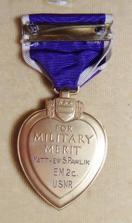 Mather Stanley Pawlik's Purple Heart