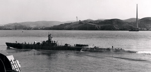 USS Pipefish at Mare Island, 1946