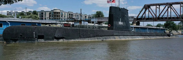USS Razorback on display