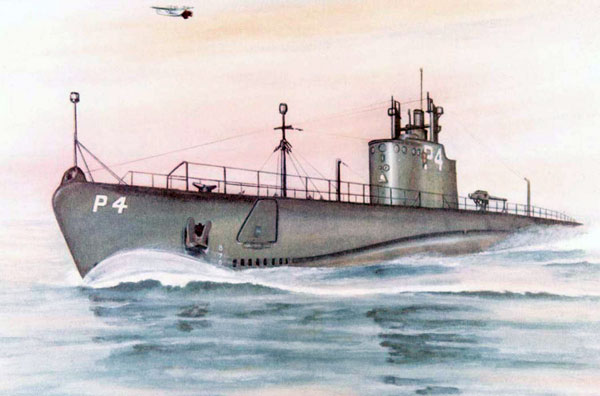 USS Tarpon on the Surface