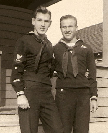 John William Winter (left)