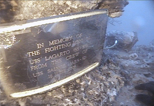 USS Lagarto Plaque