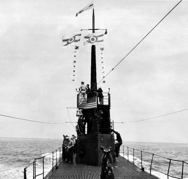 USS Wahoo (censored photo)